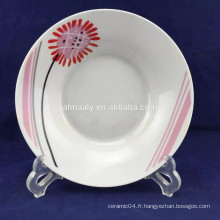 assiettes creuses en porcelaine